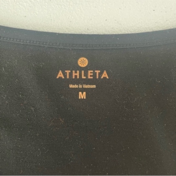 Athleta Ella Colorblock Black Grey T Shirt Cotton Dress Size Medium - Picture 4 of 4